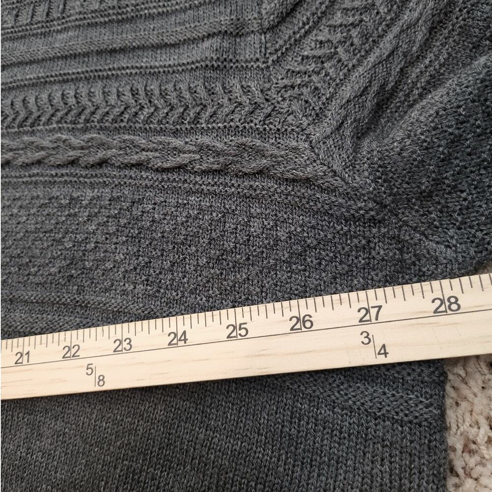 Haband Mens Cable Knit Shawl Collar Cardigan Sz XXL Cottagecore Grandpa Academia - Picture 7 of 8